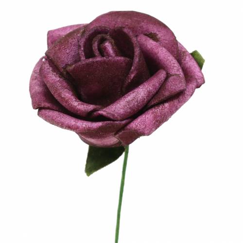 Artikel Foam-Rose Ø3,5cm Mauve 48 St