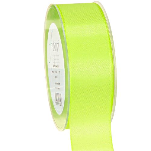 Artikel Geschenkband Dekoband Webkante Limettengrün 40mm 50m