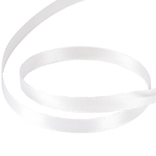 Artikel Geschenkband Dekorationsband Satinband Weiß 6mm 50m