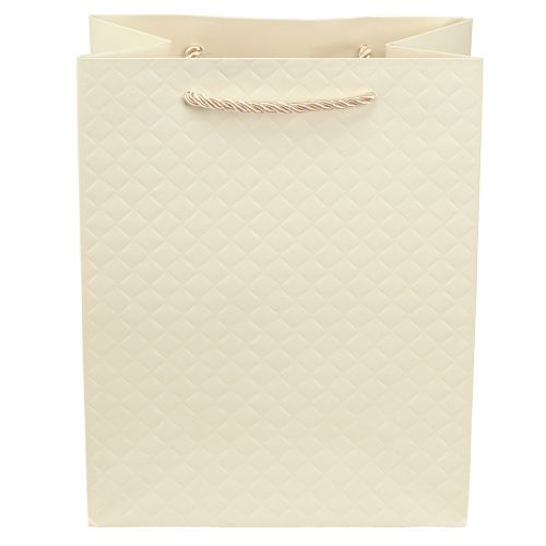 Artikel Geschenktasche Papier Geschenktüte Creme 18×10×23cm 1 St