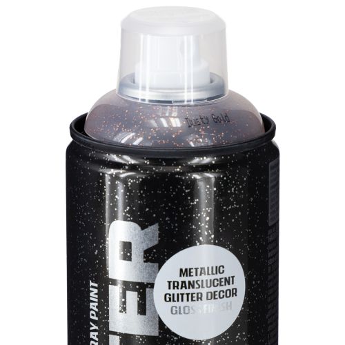 Artikel Glitterspray Rotgold Goldspray Metallic Farbe Montana Cans 400ml