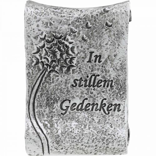 Artikel Gedenkstein Schriftrolle „In stillem Gedenken“ 9x6cm 4 St