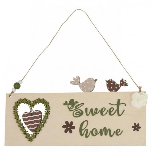 Artikel Fensterdeko Hängedeko Sweet Home Holzschild 25cm 2St