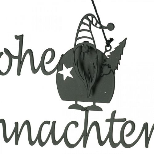 Artikel Frohe Weihnachten Schriftzug Wanddeko Metall L23,5cm 2 St
