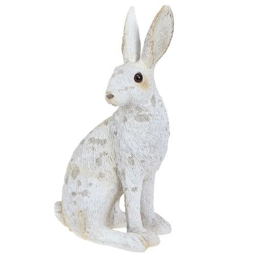 Deko Hase sitzend Figur Osterhase Shabby Chic 12×9×25cm