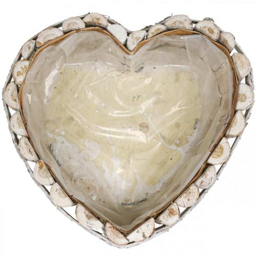 Floristik24 Pflanzschale, Pflanzgefäße Holz, Herz zum Bepflanzen B29/20,5cm H10/9cm 2er-Set