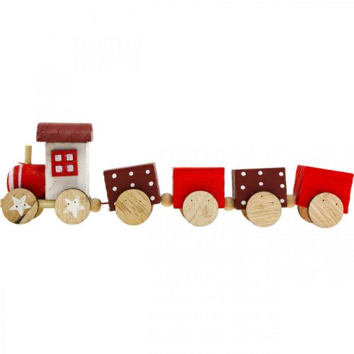 Artikel Holzeisenbahn Deko Weihnachtszug Rot L20cm H6cm 2St