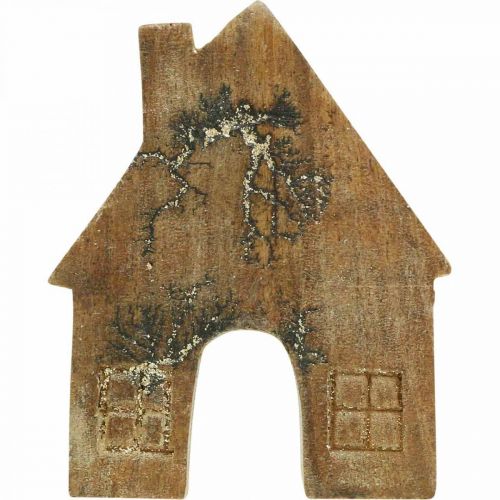 Artikel Holzhaus Deko Weihnachtshaus Holzhäuschen Deko Holzaufsteller H10cm