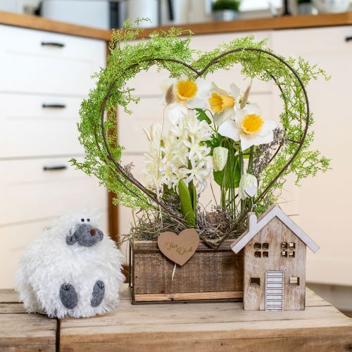 Artikel Holzhaus Dekohäuschen Tischaufsteller Holz 20cm 2 St