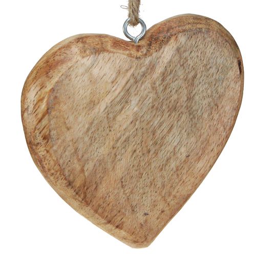 Holzherz Natur Deko Herzen zum Aufhängen Holz 10cm 8 St