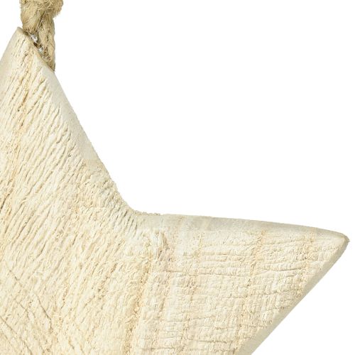 Artikel Holzstern Natur Weihnachtsanhänger Ø13,5cm FSC-Holz