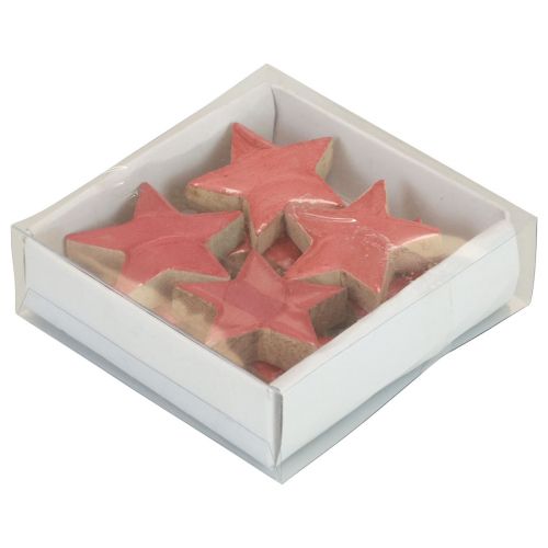 Artikel Holzsterne Deko Weihnachtsdeko Sterne Pink Glanz Ø5cm 8 St