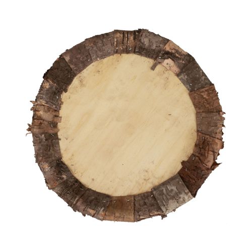 Floristik24 Holzteller Deko Tablett Holz Rustikale Deko Natur Ø27cm
