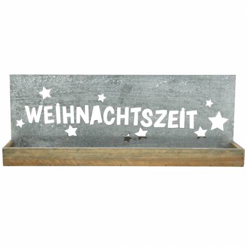 Artikel Weihnachtsdeko Holztablett "Weihnachtszeit" 43cm