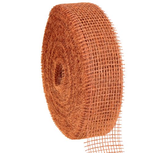 Artikel Juteband Rotorange Gitterband Jute ökologisch Terracotta 5cm 40m