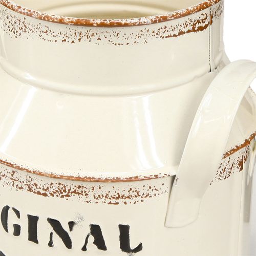 Artikel Kanne Metall Deko „Original 1982“ Creme Rost H16cm 2St