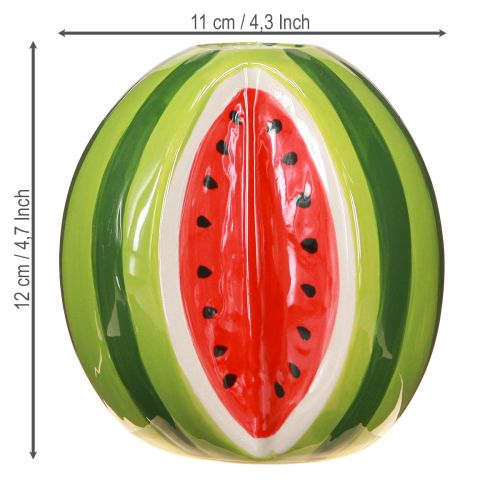 Artikel Keramikvase Wassermelone Deko Vase Keramik H12cm