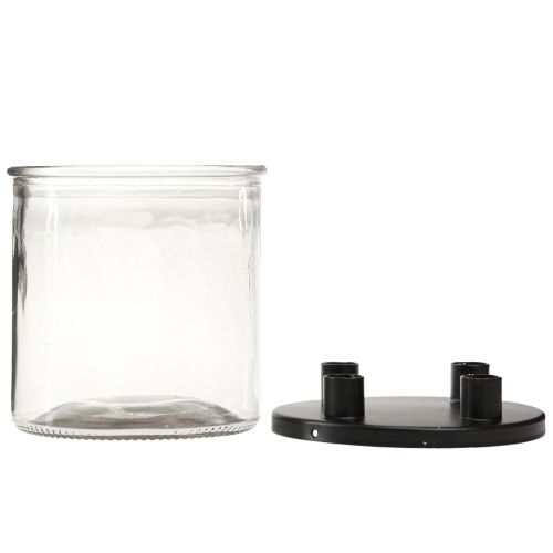 Artikel Kerzenhalter Glas Stabkerzenhalter Deko Glas H11cm Ø10cm