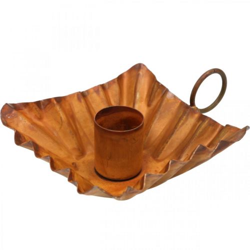 Floristik24 Kerzenhalter Vintage für Stabkerzen Metall Rost Look 9cm 6St