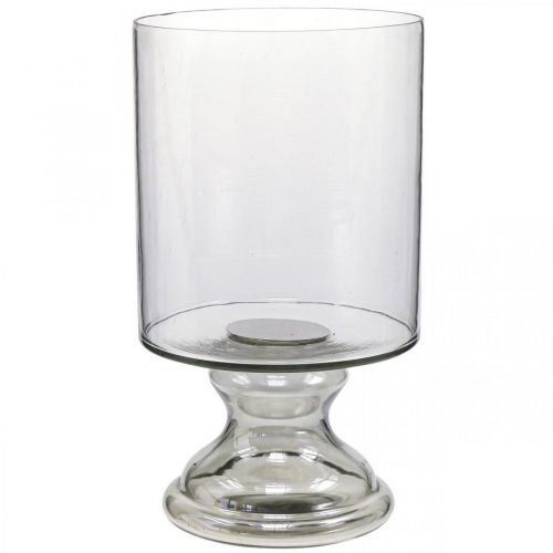 Floristik24.ch Windlicht Glas Kerzenglas Getönt, Klar Ø20cm H36,5cm-06531