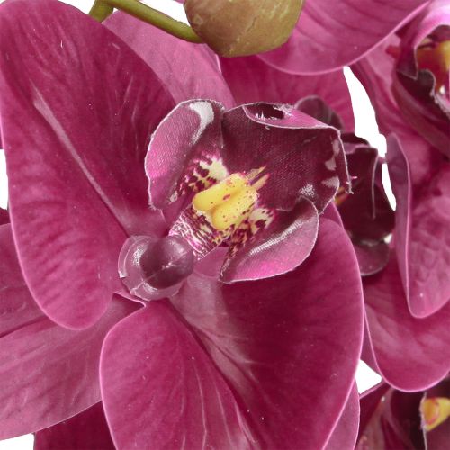 Artikel Künstliche Orchideen Lila Kunstblumen wie echt 56cm 3 St