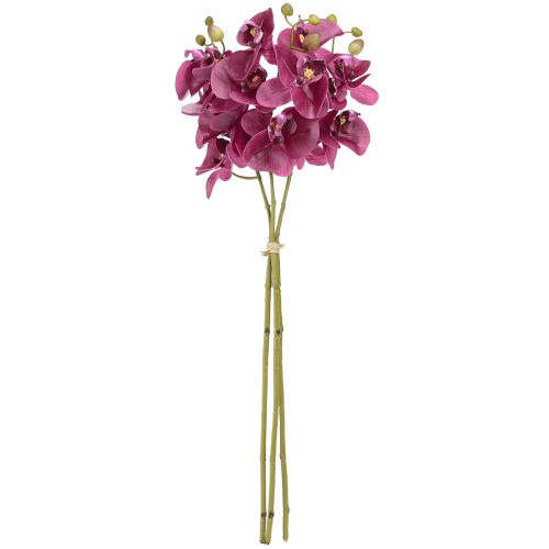 Artikel Künstliche Orchideen Lila Kunstblumen wie echt 56cm 3 St