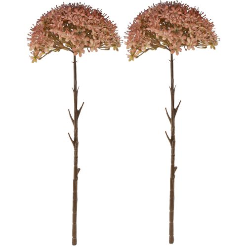 Artikel Kunstzweig Herbstdeko Blütenzweig Braun Rot 45cm 2St