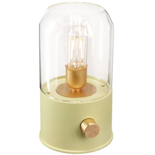 LED Tischlampe Retro Tischleuchte Warmweiß Grün H19,5cm