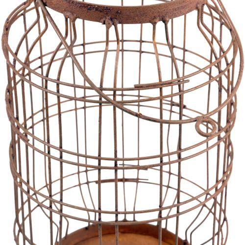 Artikel Gartenlaterne Metall Edelrost Henkel Vintage Ø19,5cm