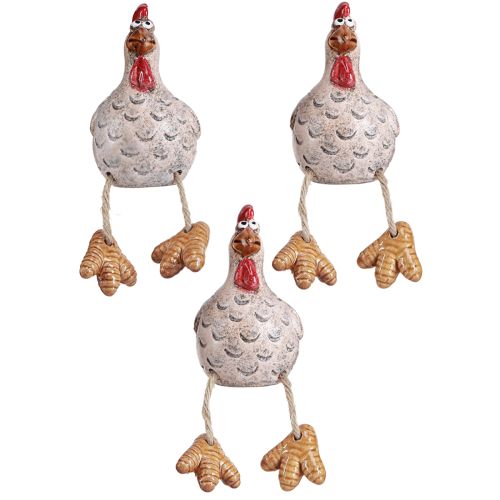 Artikel Lustiges Huhn Keramikdeko Kantenhocker Ostern 9,5cm 3 St