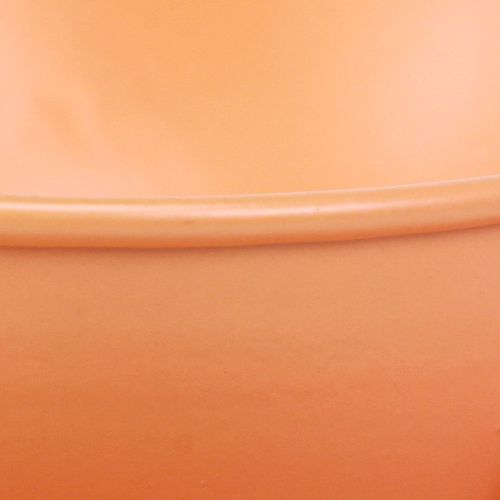 Artikel Metall Deko Tasse Orange Ø11,5cm H6cm Mit Unterteller 2St