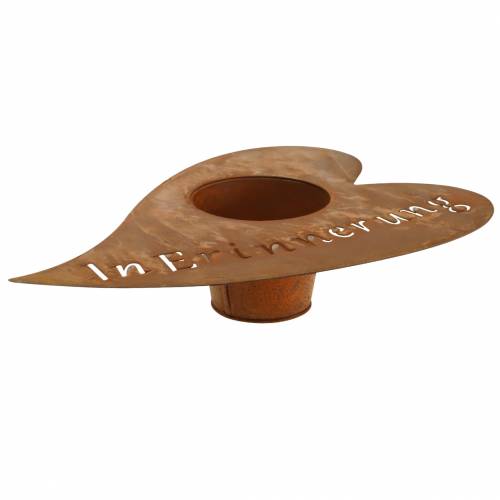 Artikel Pflanzherz aus Metall für Gedenkdeko Trauerfloristik