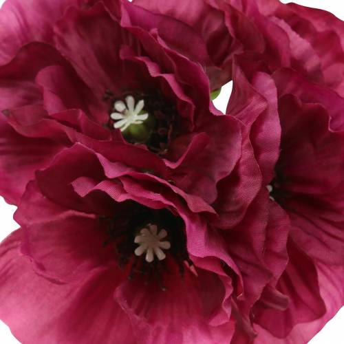 Floristik24 Mohnblume Lila 29cm 6St