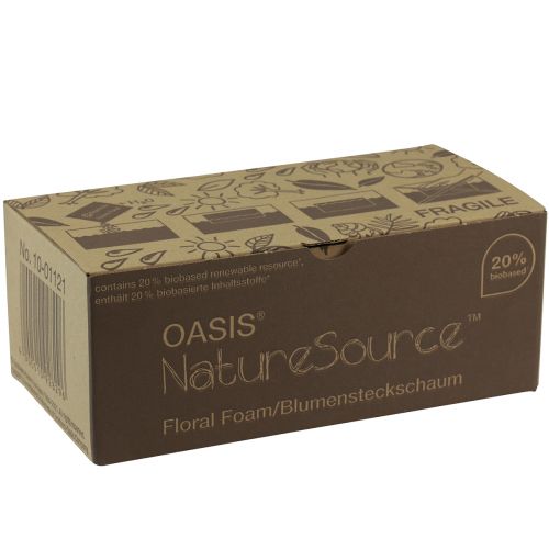 Artikel Oasis NatureSource Maxlife Steckschaum Ziegel Braun 23×11×7,5cm 1 St