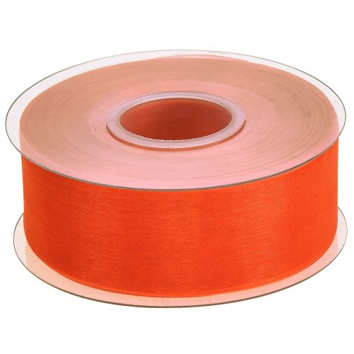 Artikel Organzaband Geschenkband Orange Band Webkante 40mm 50m