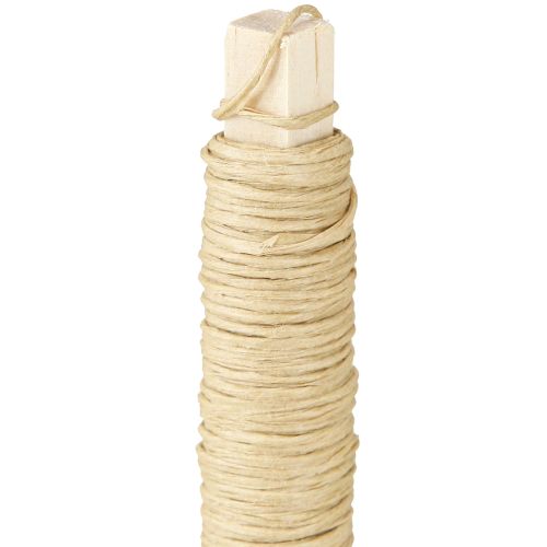 Artikel Papierkordel Draht umwickelt Ø0,8mm 22m Natur
