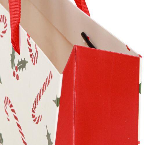 Artikel Papiertasche Geschenktüte Zuckerstangen 26×10×32cm 2St