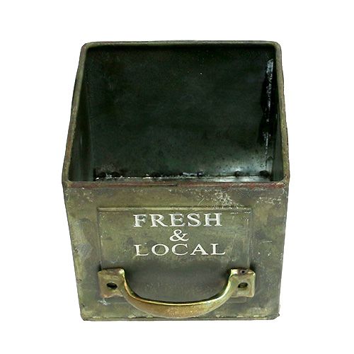 Floristik24 Pflanzgefäß eckig Antik 10cm x 10cm