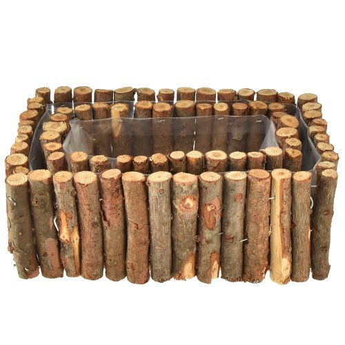 Floristik24 Pflanzkasten Holz Kräuterkasten Birke L23/28cm 2er-Set