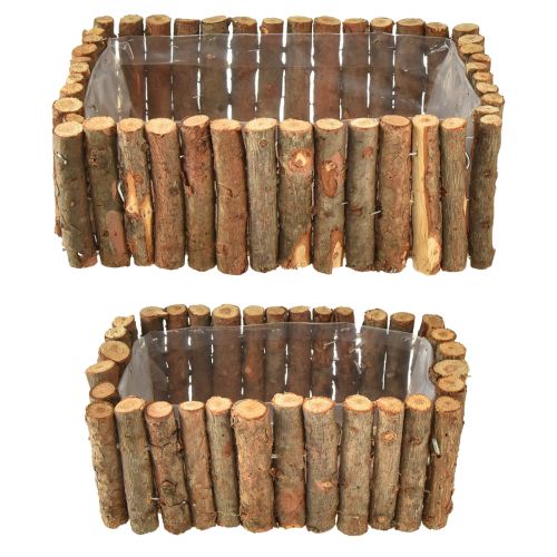 Artikel Pflanzkasten Holz Kräuterkasten Birke L23/28cm 2er-Set