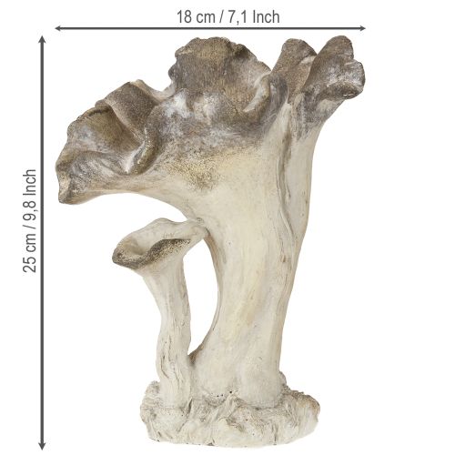 Artikel Pilz Deko Steinguss Figur Gartendeko Grau 18×16×25cm