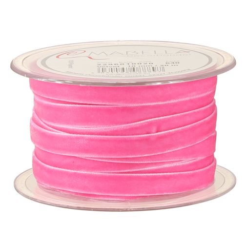 Artikel Samtband Dekoband Geschenkband Samt Rosa 10mm 20m