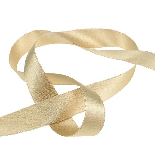 Artikel Satinband mit Glimmer Gold 25mm 20m