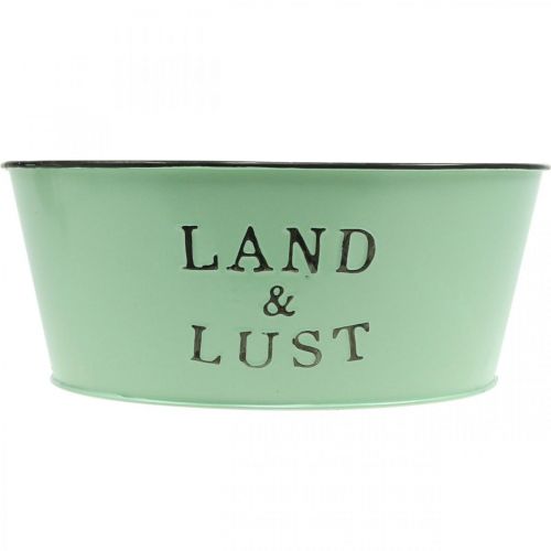 Artikel Blumenschale rund Pflanzkübel Mint Übertopf Metall 25×10cm