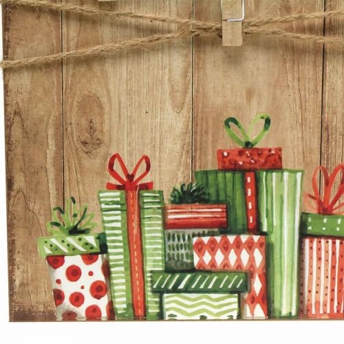 Artikel Dekoschild Wunschzettel mit Klammern Schild zum Aufhängen 27×40cm