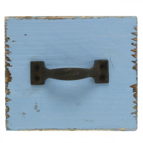 Artikel Pflanzkasten Holz-Schublade Hellblau Shabby 12,5×12,5×10cm
