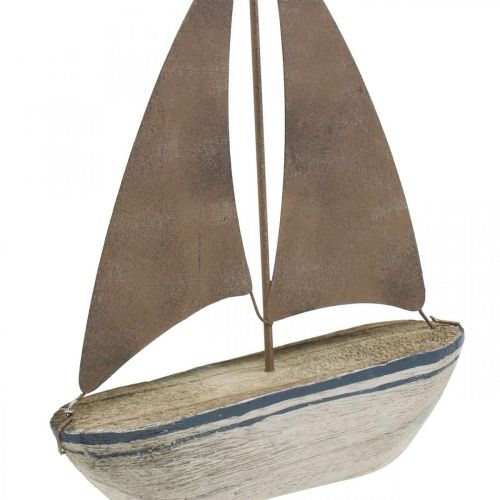 Floristik24 Deko Segelboot Holz Rost Maritime Deko 16×25cm