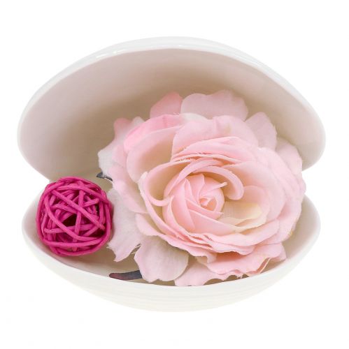 Floristik24 Seifenschale Muschel 12cm x 10,5cm x 11cm Weiß