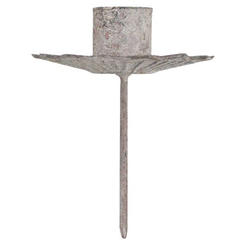 Artikel Spitzkerzenhalter zum Stecken Antik Grau 7×8,5cm 4 St