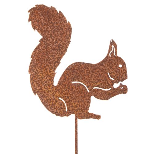 Artikel Gartenstecker Eichhörnchen aus Metall in Rostoptik, 52 cm, 2er-Set